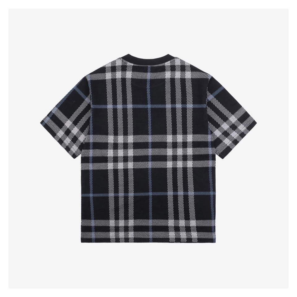 BBry Check Pattern Knit T-Shirt-1
