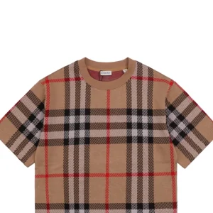 BBry Check Pattern Knit T-Shirt-10