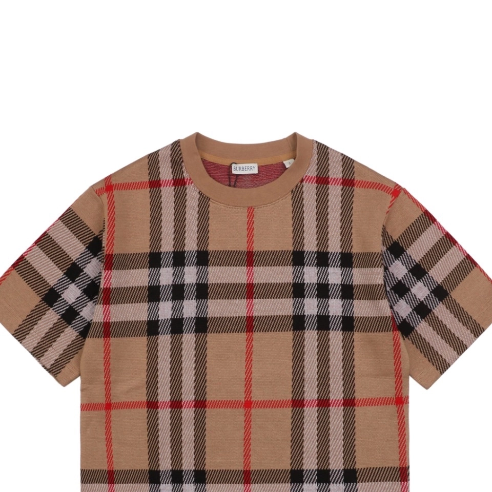 BBry Check Pattern Knit T-Shirt-10