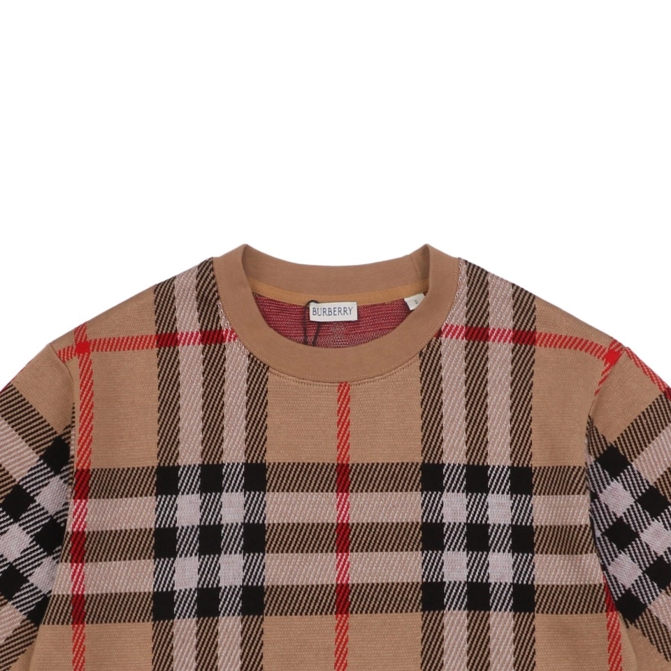 BBry Check Pattern Knit T-Shirt-11