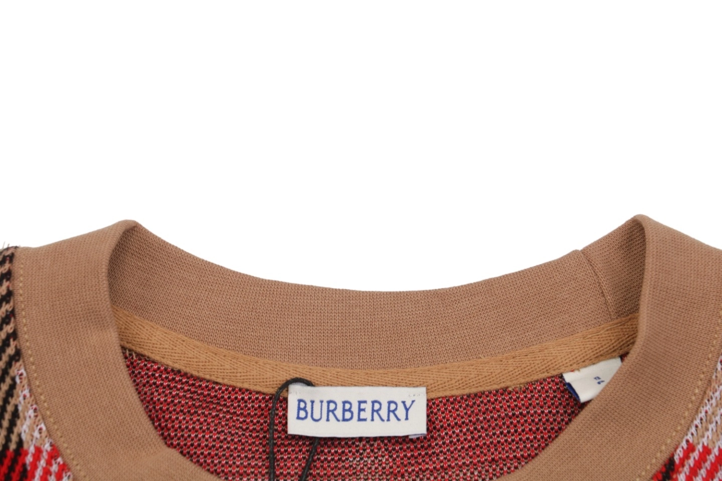 BBry Check Pattern Knit T-Shirt-14