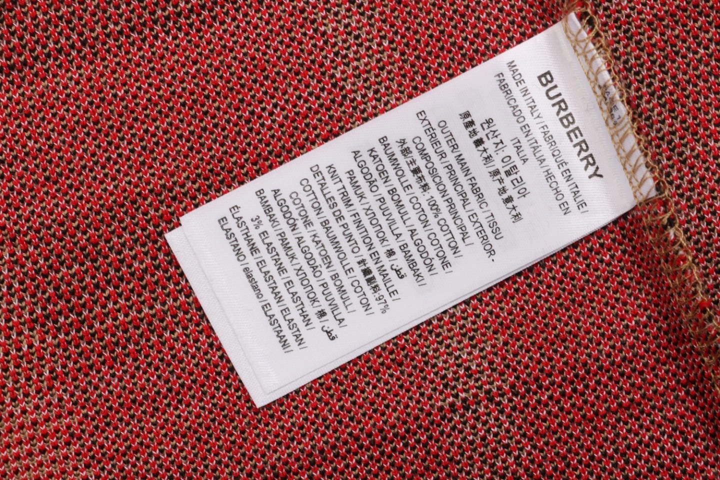 BBry Check Pattern Knit T-Shirt-15