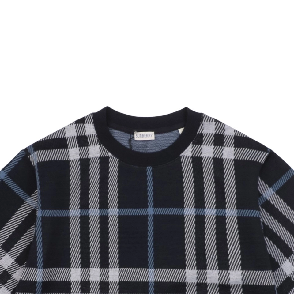 BBry Check Pattern Knit T-Shirt-3