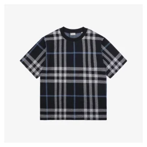 BBry Check Pattern Knit T-Shirt