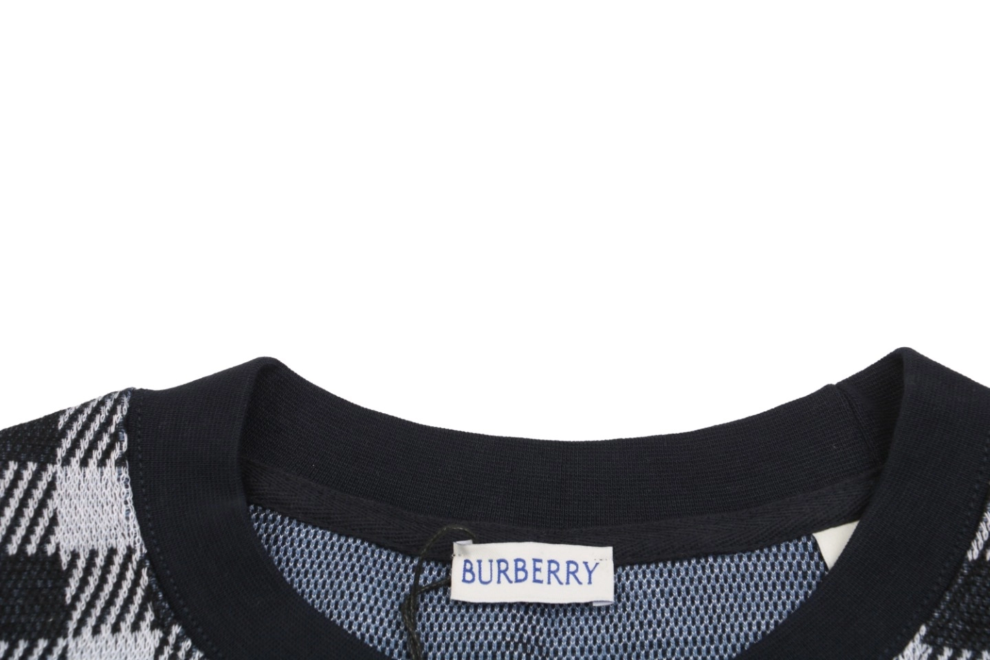 BBry Check Pattern Knit T-Shirt-6