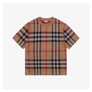 BBry Check Pattern Knit T-Shirt-8