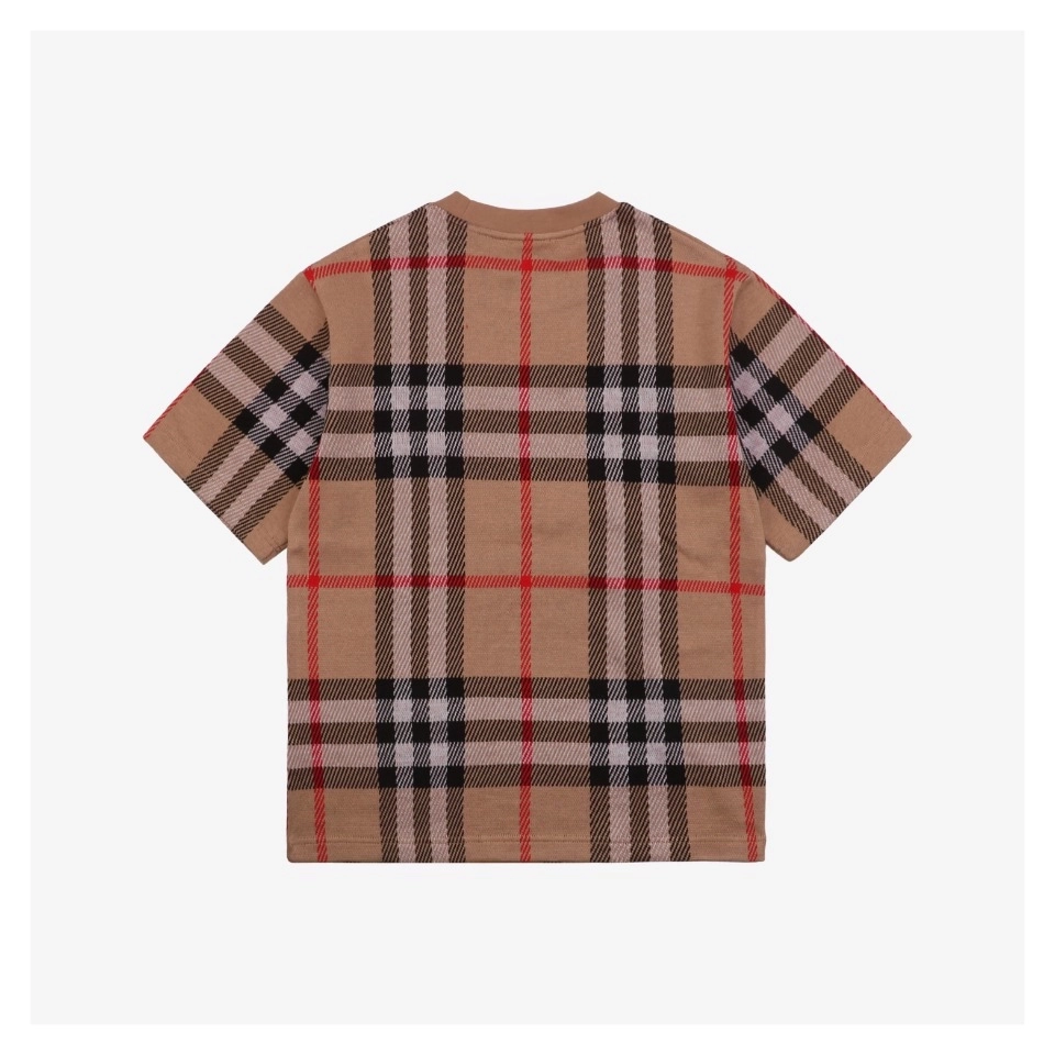 BBry Check Pattern Knit T-Shirt-9