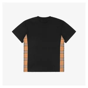 BBry Framed B Logo with Side Check Panel T-Shirt-1