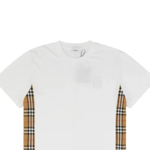 BBry Framed B Logo with Side Check Panel T-Shirt-10