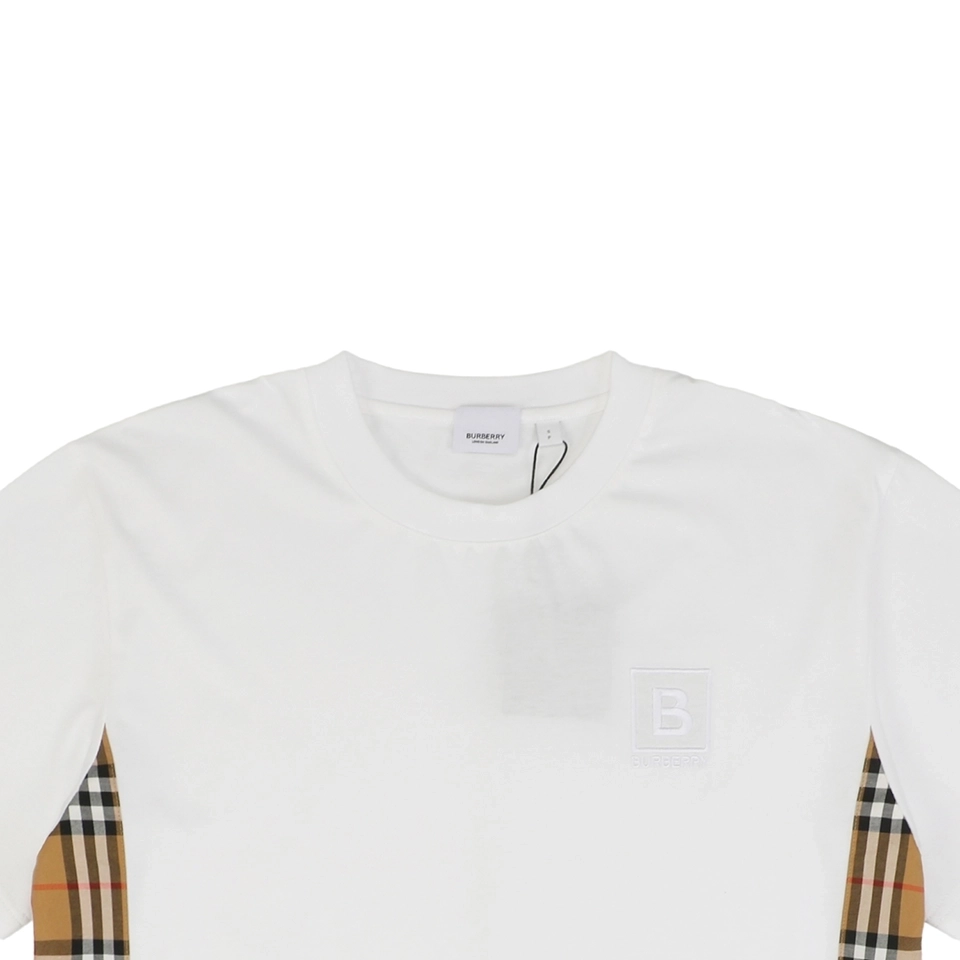 BBry Framed B Logo with Side Check Panel T-Shirt-11