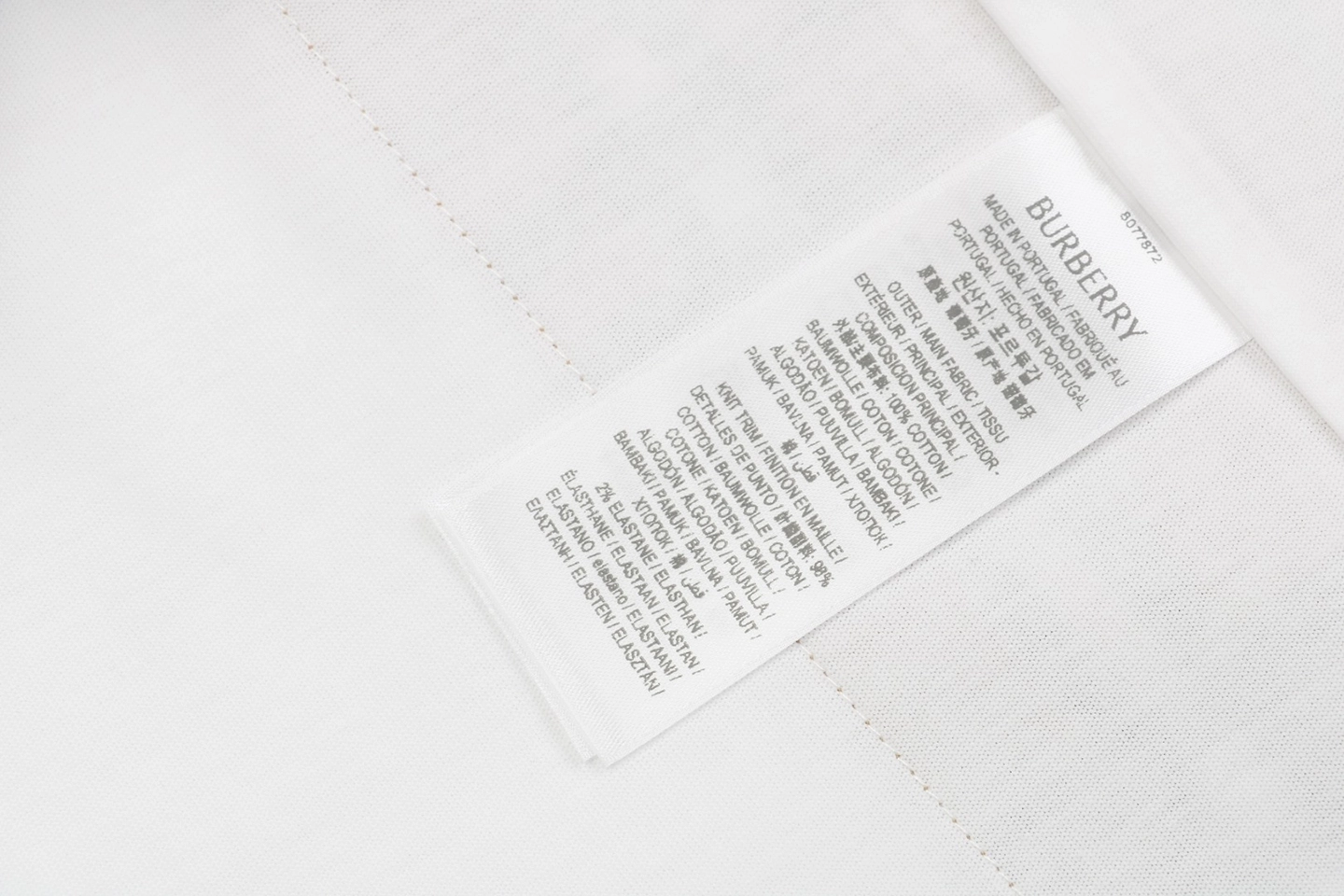 BBry Framed B Logo with Side Check Panel T-Shirt-15