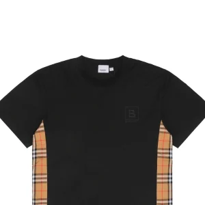 BBry Framed B Logo with Side Check Panel T-Shirt-2