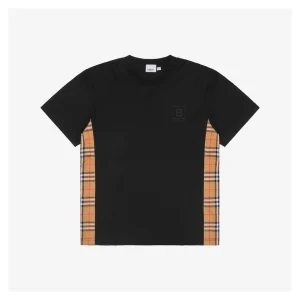 BBry Framed B Logo with Side Check Panel T-Shirt