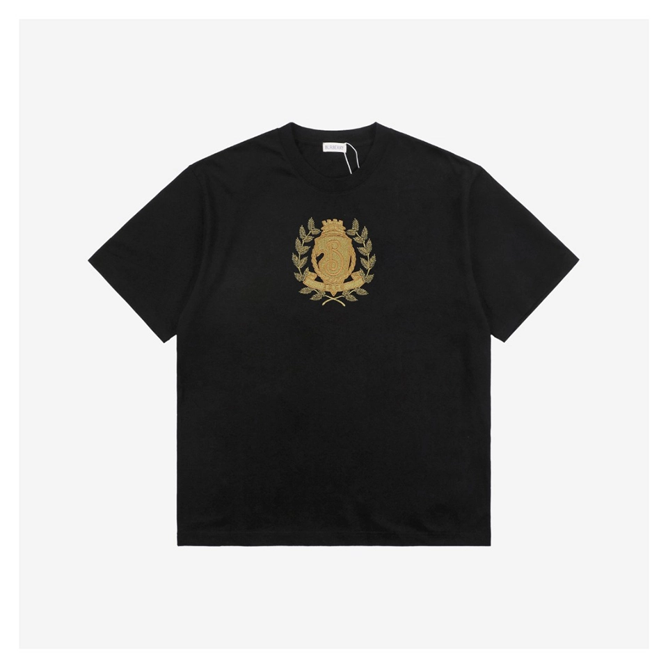 BBry Gold Shield B Logo Embroidery T-Shirt