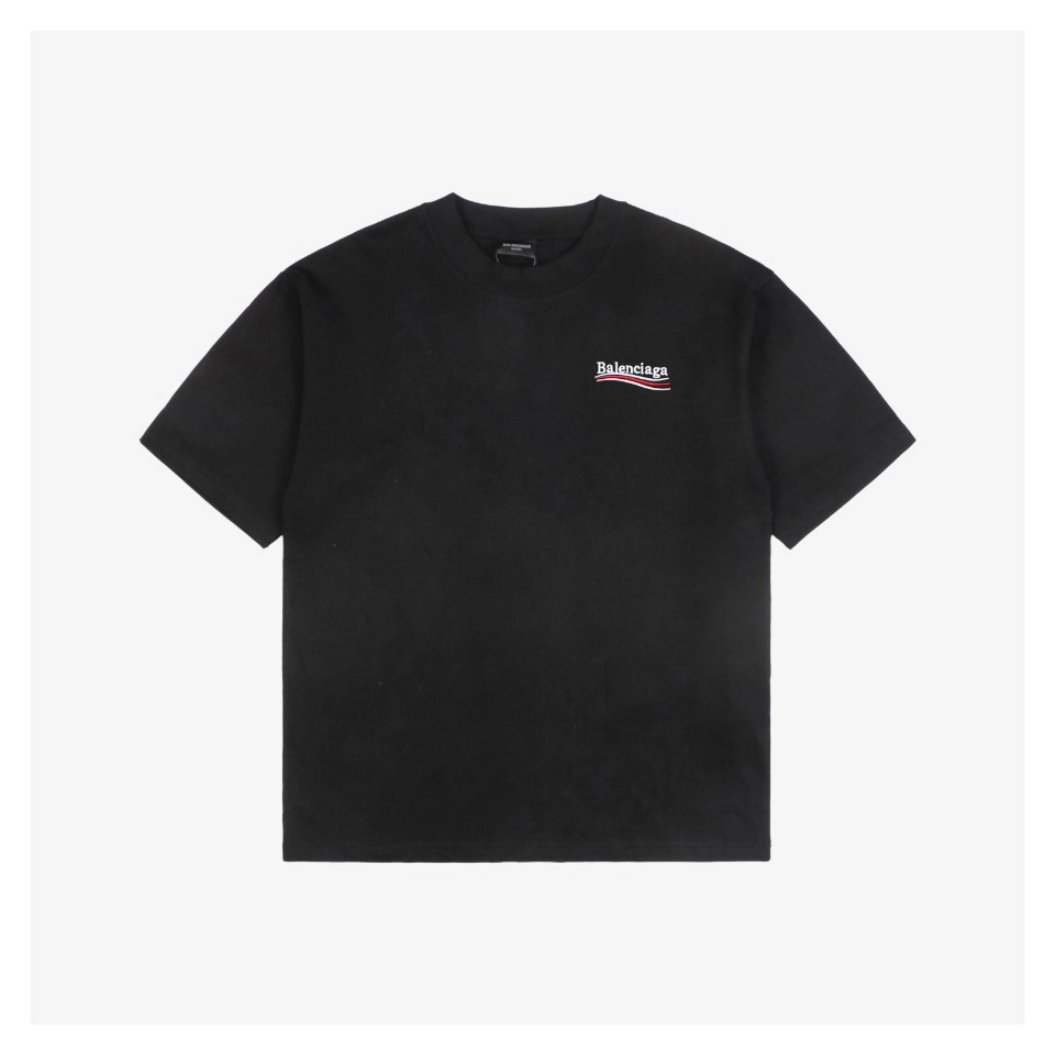 Balenciaga Cola Script Letter Embroidery T-Shirt