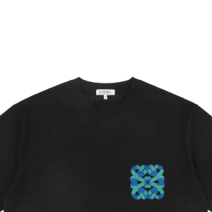 Color-Block Flower Emblem Chenille Embroidery T-Shirt13.jpeg