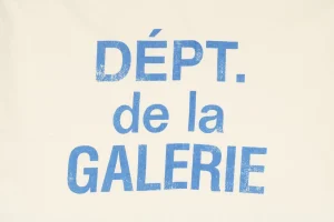 Gallery Dept Blue French Letter Print T-Shirt8.jpeg