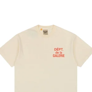Gallery Dept California Exclusive Orange French Letter Print T-Shirt-2