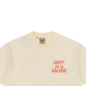 Gallery Dept California Exclusive Orange French Letter Print T-Shirt-3