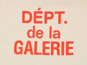 Gallery Dept California Exclusive Orange French Letter Print T-Shirt-5