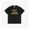 Gallery Dept Distressed Yellow French Letter Print T-Shirt