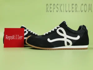 L Ballet Runner 2.0 in nylon and calfskin Black2