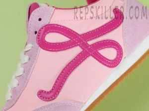 L Ballet Runner 2.0 in nylon and calfskin Pink10