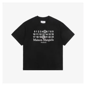 Maison Margiela 520 Number  Letter Print T-Shirt