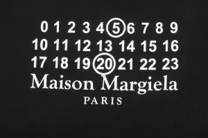 Maison Margiela 520 Number  Letter Print T-Shirt-4