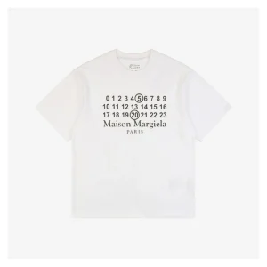 Maison Margiela 520 Number  Letter Print T-Shirt-8