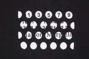 Maison Margiela Cut-Out Circle Number Print T-Shirt-4