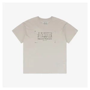 Maison Margiela Distressed Calendar Number Print T-Shirt