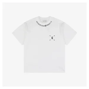 Maison Margiela Neckline Number 6 Print T-Shirt