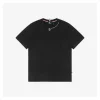 Mxxcler Rooster & M Letter Neckline Print T-Shirt (Black/White)
