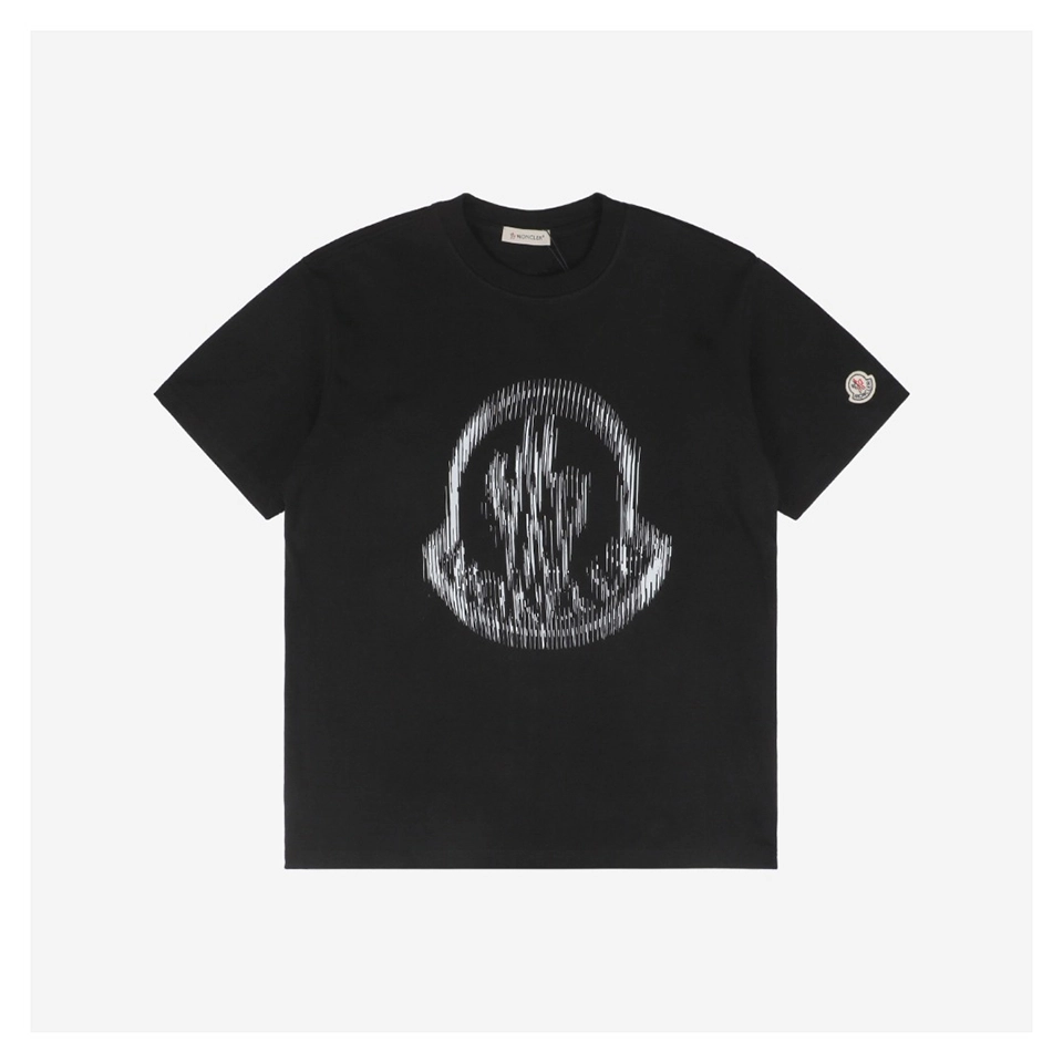 Mxxcler Vertical MK Large Logo Print T-Shirt