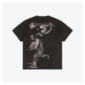 OFF WHITE CO VIRGIL Saint Matthew & Angel Washed Graphic T-Shirt