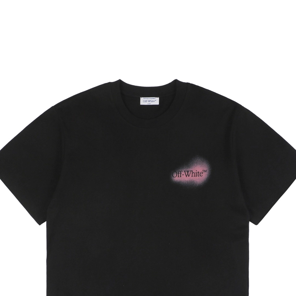 OFF WHITE CO VIRGIL Spray-Paint Arrow Graphic T-Shirt – Black:Pink1.jpeg