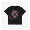OFF WHITE Spray-Paint Arrow Graphic T-Shirt – Black/Pink