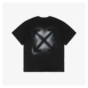 OFF WHITE CO VIRGIL Spray-Paint Arrow Graphic T-Shirt – Black/White