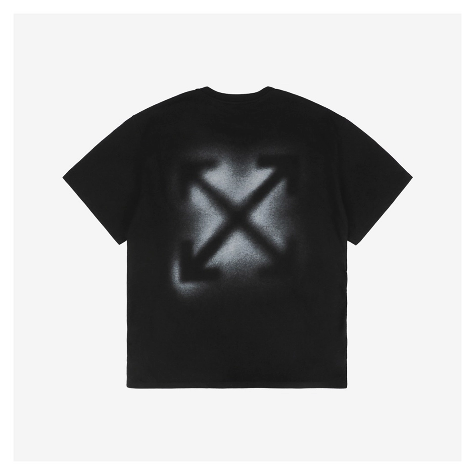 OFF WHITE CO VIRGIL Spray-Paint Arrow Graphic T-Shirt – Black/White