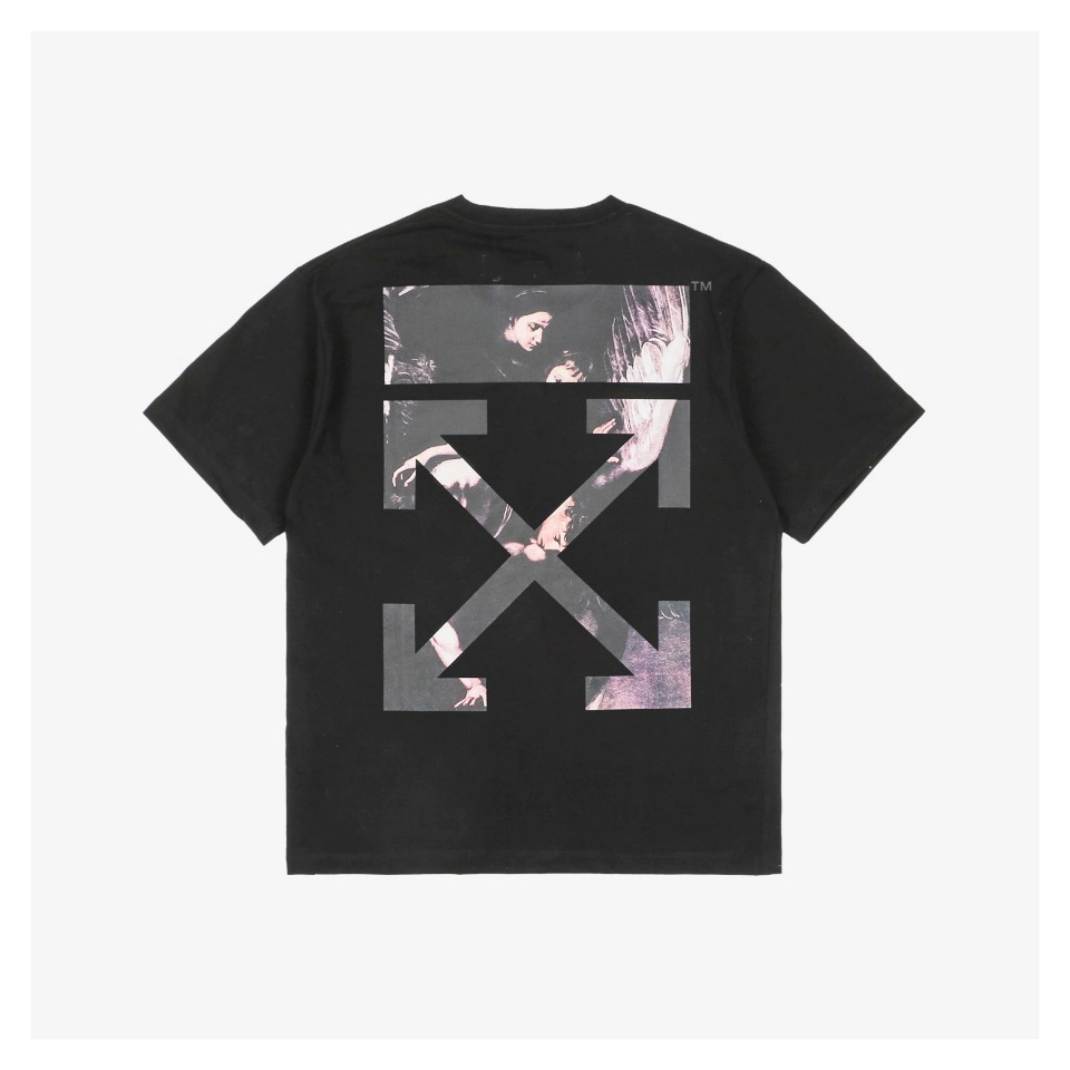 OFF-WHITE c/o VIRGIL Religious Angel Wings Print T-Shirt