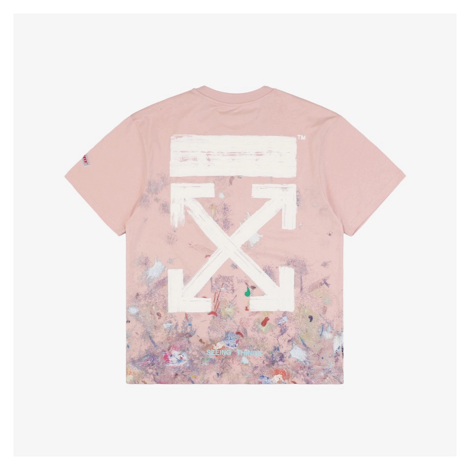 OFF-WHITE c/o VIRGIL Starry Firework Splatter Arrow Print T-Shirt