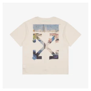 OFF-WHITE c/o VIRGIL Watercolor Oil-Paint Arrow Print T-Shirt