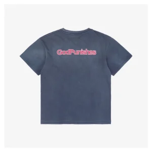 Saint Michael Gods Punishment Distressed & Destroyed Graphic T-Shirt-1