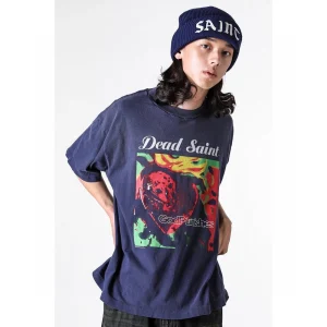 Saint Michael Gods Punishment Distressed & Destroyed Graphic T-Shirt-10