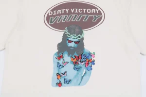 Saint Michael Jesus & Butterfly Print T-Shirt5.jpeg