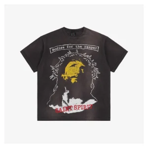 Saint Michael Jesus Hell & Angel Print T-Shirt8.jpeg