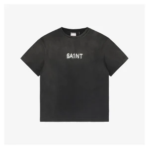Saint Michael Phantom Saint Letter Print T-Shirt