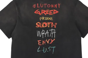 Saint Michael Phantom Saint Letter Print T-Shirt-5