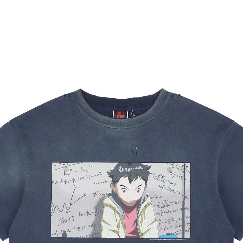 Saint Michael Pluto Distressed & Destroyed Graphic T-Shirt-3